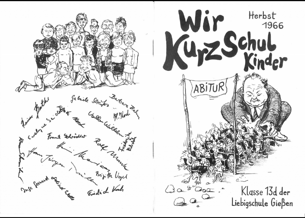 Abizeitung Klasse 13d 1966